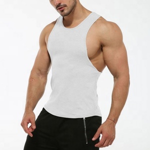 Elastic Breathable and Quick-drying Men's Fitness <b>Vest</b> <b>Stringers</b> Gym Wear tank Top Singlet Men 100 Cotton Basic <b>Stringer</b> - Product Image 3