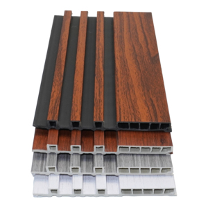 Neues Trendiges WPC-Wanddesign Wasserdicht Feuerfest Anti-UV 2-in-1 WPC-Wandpaneel Panel De Pared WPC Dos En Uno für Innenraumgestaltung - Product Image 1