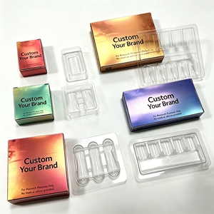 Caja de blíster para péptidos cosméticos <span class=keywords><strong>con</strong></span> forma personalizada, caja de papel ecológica <span class=keywords><strong>con</strong></span> etiqueta para el embalaje de productos cosméticos para el cuidado de <span class=keywords><strong>la</strong></span> <span class=keywords><strong>piel</strong></span> - Product Image 4