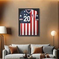Cadre de présentation pour maillot de sport, boîte à ombre verrouillable pour présenter des vêtements de sport, cadre de présentation pour t-shirt, cadre de présentation pour maillot