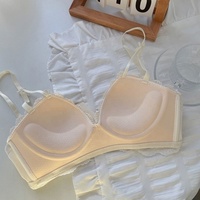 Sujetador de Encaje con Escote Profundo en V, Bordado, Estilo Femenino, Cómodo y Transpirable, Hecho en China, en Oferta