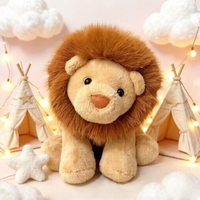 Boneka Singa Kecil Super Lembut, Dapat Dikustomisasi, Realistis, Boneka Singa Lucu dengan Isian Kapas PP, ODM