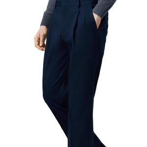 Pantalones de Traje Ligeros de Pana para Hombre, Tallas Grandes, de Cintura Media, Elásticos, de Corte Recto, con Cremalleras de Calidad de Fábrica, Estilo Casual de Negocios OEM - Product Image 1