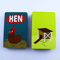 Jeu de société pour enfants de haute qualité fournisseurs chinois 3-10 ans enfants pays carte Flash mathématiques braille cartes flash dentaires papier de logo