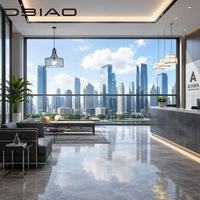 Puerta Vertical Inteligente de Aluminio con Elevación Eléctrica |   Puerta Exterior con Aislamiento Acústico, Doble Vidrio Templado para Apartamento o Villa (Acabado)
