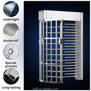 Tourniquet pleine hauteur avec lecteur d'empreintes digitales et carte RFID, en acier inoxydable 304, pour contrôle d'accès - Product Image 5