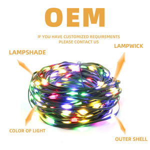 ไฟแอลอีดีสีทองแดงรูปนางฟ้าขนาดเล็กมีไฟกระพริบตกแต่งงานแต่งงานงานปาร์ตี้พร้อมไฟสายแบตเตอรี่ - Product Image 2