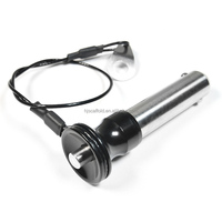 Goupilles à dégagement rapide en acier inoxydable et aluminium de haute résistance de 3/8 pouces indexant les plongeurs à bille à ressort avec porte-clés