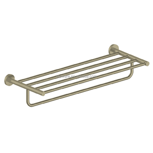 Watersino đôi khăn giá phong cách tối giản đánh bóng/chải vàng khăn giá cho căn hộ - Product Image 6