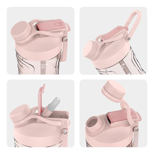 Grande Sport Plastic <strong>Water</strong> <strong>Bottle</strong> With Duo Refresh Lid Straw <strong>Large</strong> Capacity Reusable Leak Proof for Gym Hiking Travel - Product Image 6