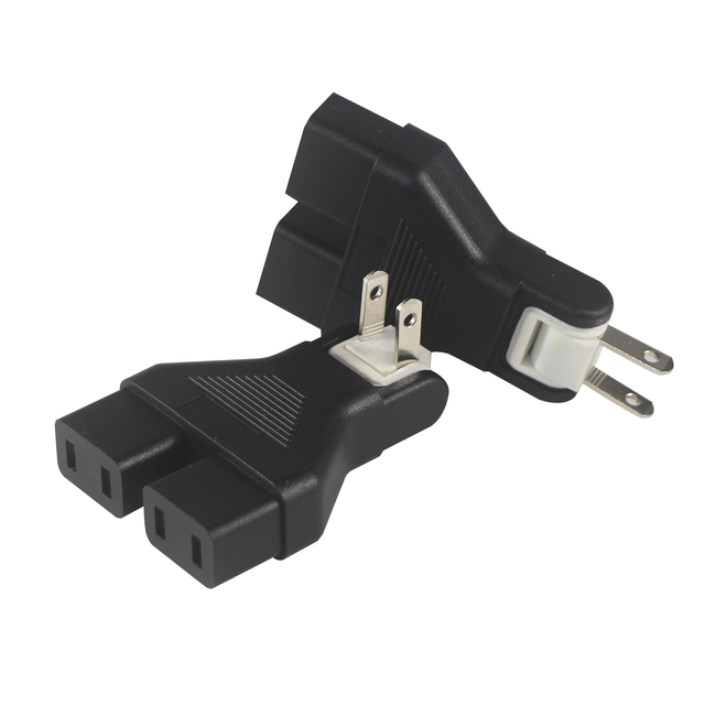2 Way Wall Outlet Extender Rotatable Socket Converter 180 Degree 2 in 1 Wall Plug Swivel US Plug