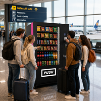 Distributeur automatique de snacks intelligents, distributeur automatique de boissons, machine de vente au détail à plateau spiralé avec accepteur de pièces et de billets