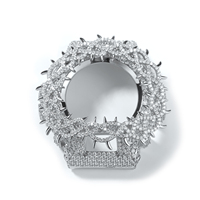Lunette octogonale de luxe pour montre, accessoire de bijouterie, avec griffes, pour montre Casio GA6900, boîtier de montre en moissanite
