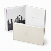 Stampa di Libri Fotografici di Lusso con Logo 3D in Rilievo, Libro da Tavolo con Copertina Rigida, Portfolio Artistico Premium con Rilegatura Smythe