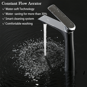 Grifo de Baño Moderno de Latón, Mezclador Clásico de un Solo Grifo para Lavabo, Grifos de Agua Fría y Caliente - Product Image 4