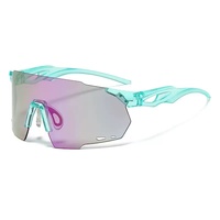 Lunettes de soleil photochromiques sans monture à grande monture, anti-lumière bleue, unisexe, coupe-vent, pour le cyclisme, personnalisation ODM/OEM disponible