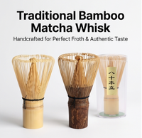 Tête de rechange pour fouet à matcha électrique en bambou, 120 dents, violet, Pengaduk Purple Chasen