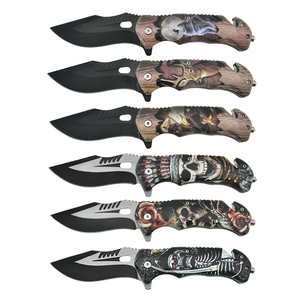 Coltello di salvataggio di sopravvivenza stampato 3D personalizzato con lama in acciaio inossidabile manico in plastica da caccia e campeggio - Product Image 3