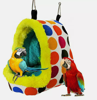 Hamac suspendu Cage oiseaux moelleux refuge lit de couchage perroquet perruche calopsittes perruches inséparable hiver chaud nid d'oiseau maison