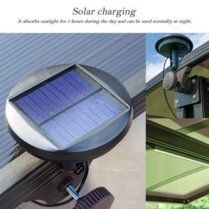 Mecedora de <span class=keywords><strong>hamaca</strong></span> perezosa de Metal moderna para patio al aire libre, jardín, balcón, parque, patio y Escuela con luz de energía Solar - Product Image 4