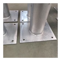 Soporte para Mástil de Estación Meteorológica - Soporte de Montaje de Acero Galvanizado en Caliente de Alta Resistencia, Directo de Fábrica