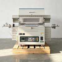 Horno de Tubo de Alta Temperatura con Tubo de Cuarzo de Gran Diámetro 1600 ° Horno de Doble Zona para Laboratorio, I+D, Sinterización CVD, Programable con PID