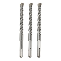 Foret SDS-Max à quatre cannelures, tête croisée, à quatre tranchants, en alliage de carbure de tungstène, pour marteau perforateur, béton et armatures