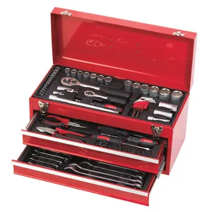 108 Pcs Household Hand Tool Set Hardware Socket Wrench 3-Layer Repair Kit Box Household Tool Kit Hand Tool Sets