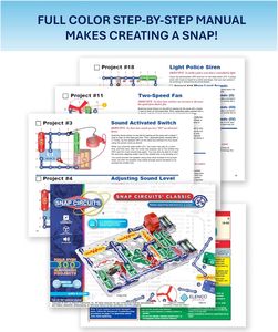 Kit de circuitos eléctricos prácticos para niños, juguete de aprendizaje STEM de ciencia e ingeniería para niños - Product Image 1