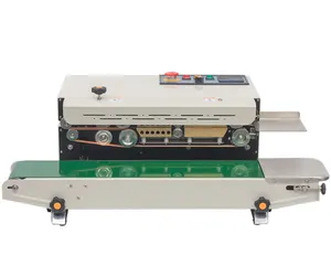 New seal lengthened continuous food bag heat sealer machine for portable plastic bags