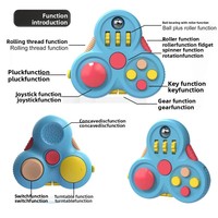 Grenzüberschreitender FidgetPad Dekompressionsgriff Gyro für 's Cube Zweite Generation Spiel Fingerspitzen-Lösungsspielzeug aus Kunststoff für Kinder
