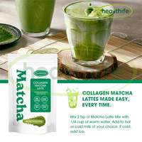 Thé à saveur instantanée de marque privée Poudre de boisson au collagène Matcha Offre Spéciale collagène Matcha