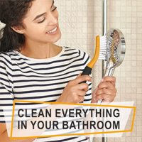 3-teiliges Scheuerbürsten-Set - Blau, Ergonomischer Griff, Ideal für Badezimmer, Dusche, Küche, Teppich, Boden, Badewanne und Mehr
