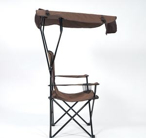 <span class=keywords><strong>Chaise</strong></span> pliable Oxford à cadre en métal portable léger avec moustiquaire à baldaquin Design moderne <span class=keywords><strong>Observation</strong></span> de la recherche en plein air sur la plage - Product Image 2