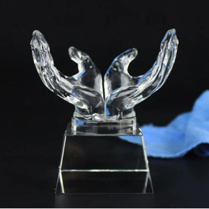 K9 <b>Crystal</b> <b>Ball</b> Ornament With Internal Engraving Globe Design Business Gift For Team Cooperation Award - Product Image 2