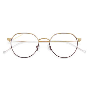 Monturas de Gafas Redondas de Titanio Danyang 7720, Lentes de Resina de Marco Completo, Antideslizantes, Unisex - Product Image 1