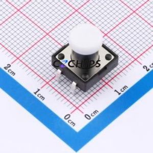 TSA12111-120B512CA-001E Tactile <b>Switch</b> Through hole-4P,11.7x11.5mm <b>Switch</b> Single Pole Single Throw Round Button 2.8N 11.7mm - Product Image 1