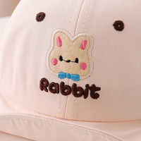 Gorro de Conejito para Bebés de 6 a 12 Meses - Gorra de Béisbol con Visera Suave Estilo Coreano para Protección Solar para Niños y Niñas Pequeños en Primavera
