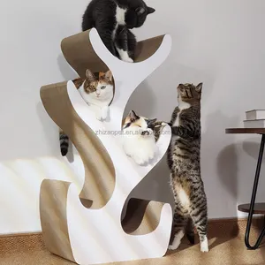 Multi funzione gatto gioco gratta e vinci in cartone gatto scratcher lettino gatto albero