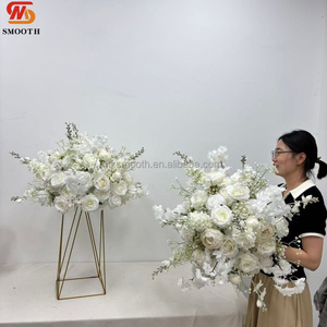 SMOOTH Nouvelle Arrivée Été Boule de Fleurs Blanches Artificielles de 40 cm Centre de Table Mariage Rose Artificielle - Product Image 1