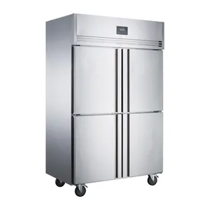 Belnor Luchtkoeling 4 Deur Rechtop Chiller Dual Temperatuur Restaurant Commerciële Koelkast Ad Maatwerk Rechtop Chiller