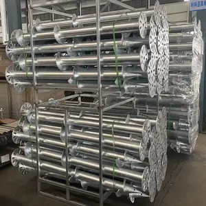 Hot sales solar related products four blade galvanized solar ground screw pile for solar mounting system and mount solar ground