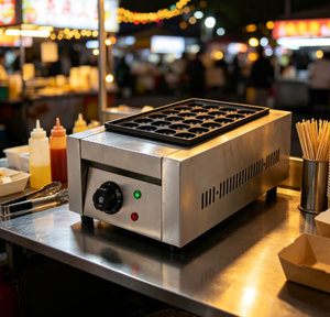 Nouvelle Machine Électrique à Griller les Boulettes de Poisson et les Boulettes de Poulpe à 1 Tête, Modèle Commercial Baokang 2026, Haute Productivité, avec Minuteur, <span class=keywords><strong>Prix</strong></span> Usine - Product Image 3