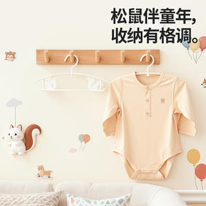 Xitianlong Perchas para ropa de niños, gruesas, para organización de almacenamiento de bebés recién nacidos de 0 a 12 meses - Product Image 3