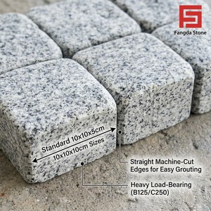 Dalles en granit blanc sésame G603 de qualité supérieure <span class=keywords><strong>pour</strong></span> projets de terrassement commercial, livraison directe d'usine - Product Image 2