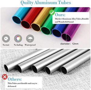 Carillons éoliens de musique en aluminium à tube 6 tons Carillons éoliens commémoratifs <span class=keywords><strong>Jardin</strong></span> extérieur et décoration intérieure Cadeaux significatifs - Product Image 5