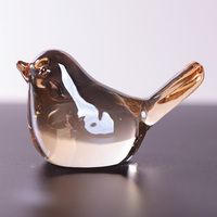 Nouvelle idée exquis oiseau bureau ornement décoration de la maison atmosphère verre cristal oeuvre oiseau modèle