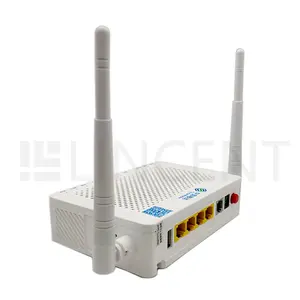 Router Modem optik Ftth antena eksternal, lebih murah versi Inggris baru atau digunakan ONT GPON ONU ONT 1GE + 3FE + 1POT + 1USB + WIFI F663
