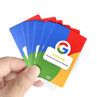 Tarjeta de Visita NFC Programable de PVC CR80 Personalizada, Resistente al Agua, para Redes Sociales como Instagram, Facebook, WhatsApp, con Código QR