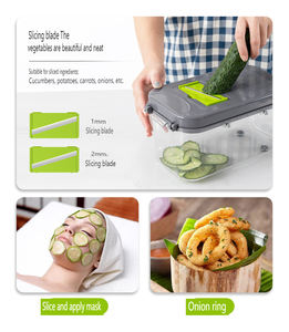 Gıda parçalayıcı, mutfak alet 15 In 1 sebze parçalayıcı sebze soğan Dicer sarımsak doğrayıcı kesici picadora cortador de verduras - Product Image 5